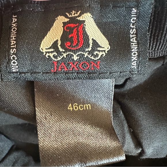 Jaxon Kids Herringbone Beret - Black and Tan - Picture 3 of 4